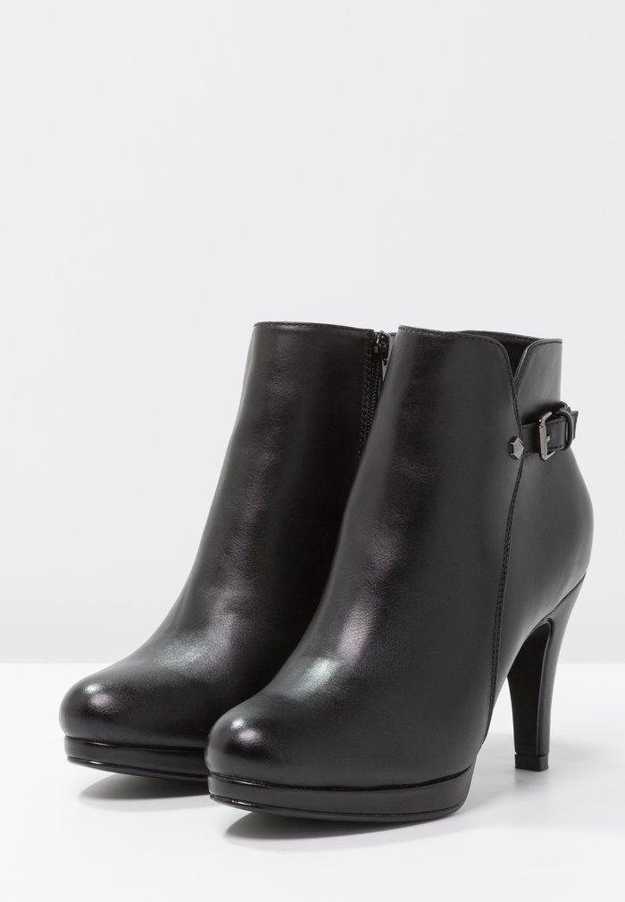 Bottines Anna Field Talons platform Zip UP Noir Femme | BUV-5542662